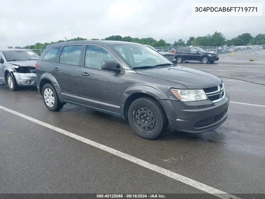 2015 Dodge Journey American Value Pkg VIN: 3C4PDCAB6FT719771 Lot: 40125068