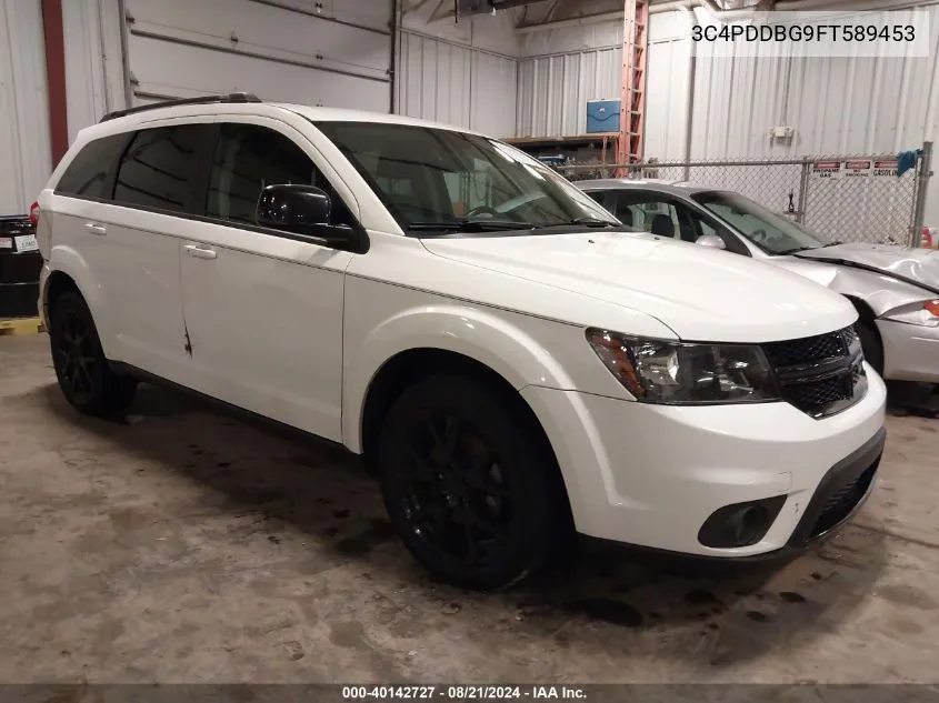 2015 Dodge Journey Sxt VIN: 3C4PDDBG9FT589453 Lot: 40142727