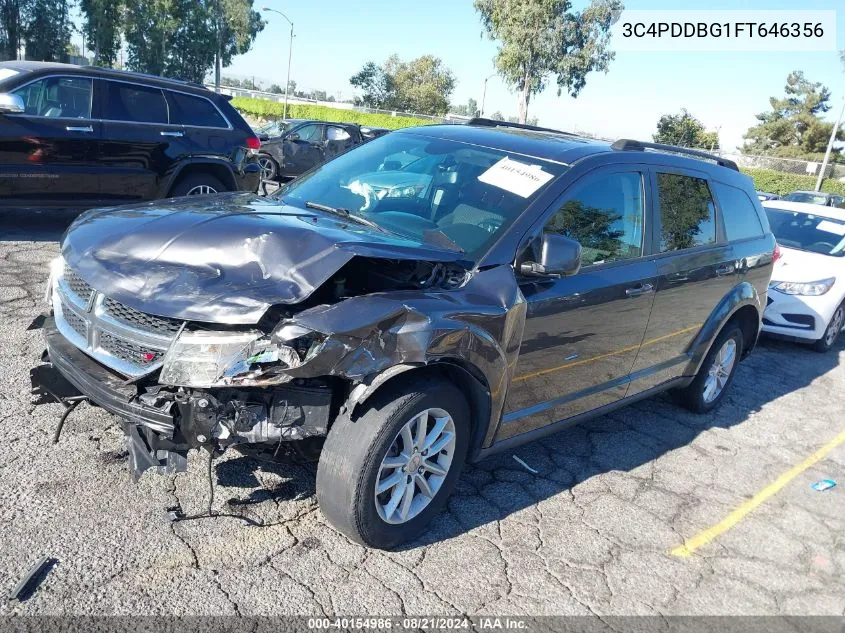 2015 Dodge Journey Sxt VIN: 3C4PDDBG1FT646356 Lot: 40154986