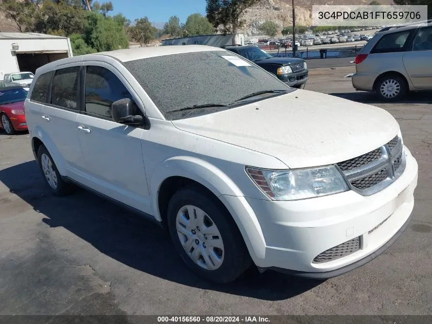 2015 Dodge Journey American Value Pkg VIN: 3C4PDCAB1FT659706 Lot: 40156560