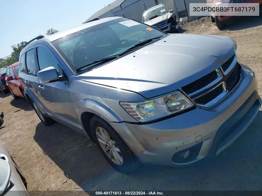 2015 Dodge Journey Sxt VIN: 3C4PDCBB3FT687179 Lot: 40171613