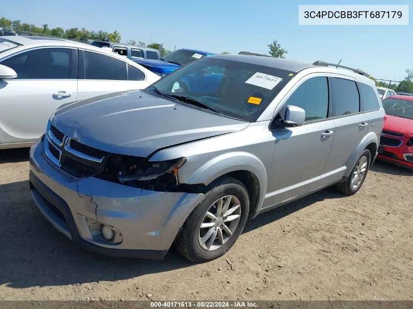 2015 Dodge Journey Sxt VIN: 3C4PDCBB3FT687179 Lot: 40171613