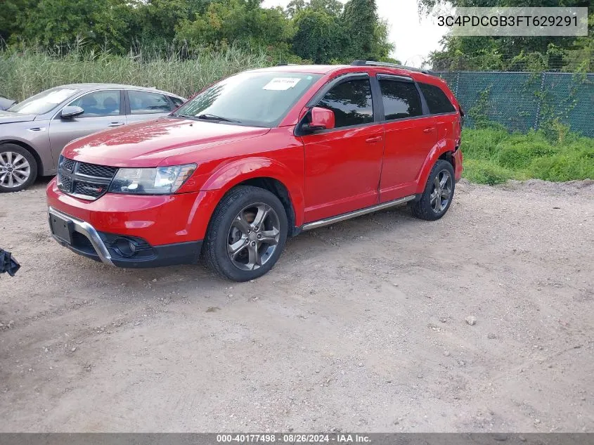 2015 Dodge Journey Crossroad VIN: 3C4PDCGB3FT629291 Lot: 40177498