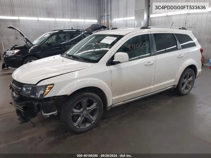 2015 Dodge Journey Crossroad VIN: 3C4PDDGG0FT533636 Lot: 40180250