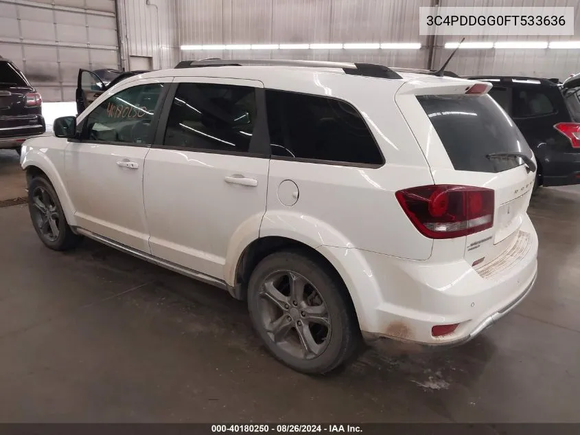 2015 Dodge Journey Crossroad VIN: 3C4PDDGG0FT533636 Lot: 40180250