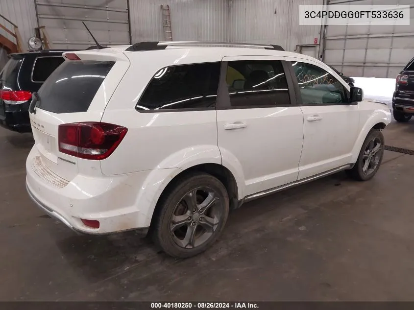 2015 Dodge Journey Crossroad VIN: 3C4PDDGG0FT533636 Lot: 40180250