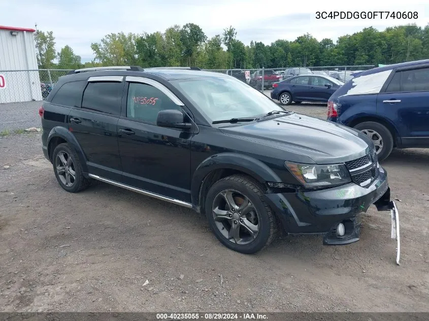 2015 Dodge Journey Crossroad VIN: 3C4PDDGG0FT740608 Lot: 40235055