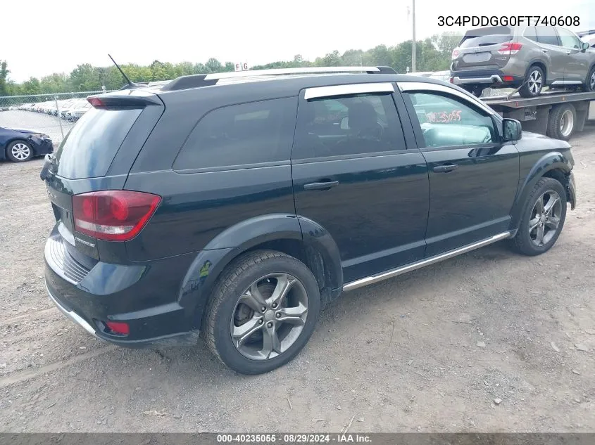 2015 Dodge Journey Crossroad VIN: 3C4PDDGG0FT740608 Lot: 40235055