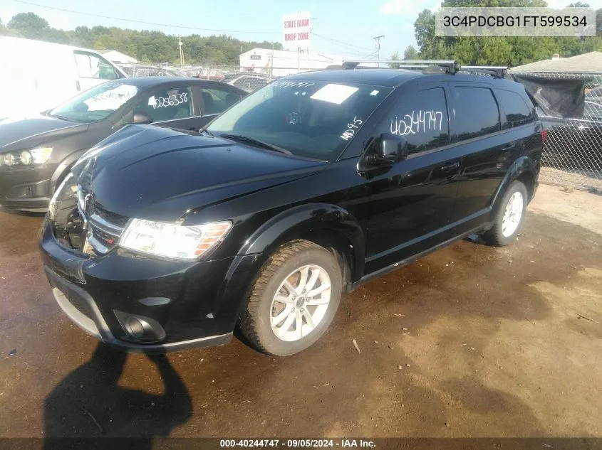 2015 Dodge Journey Sxt VIN: 3C4PDCBG1FT599534 Lot: 40244747