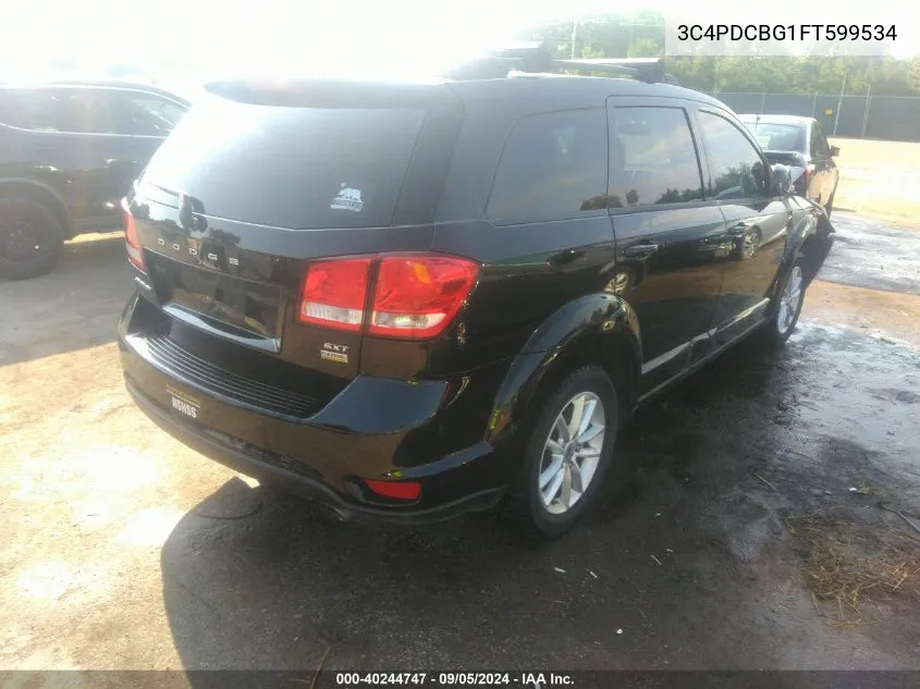 2015 Dodge Journey Sxt VIN: 3C4PDCBG1FT599534 Lot: 40244747