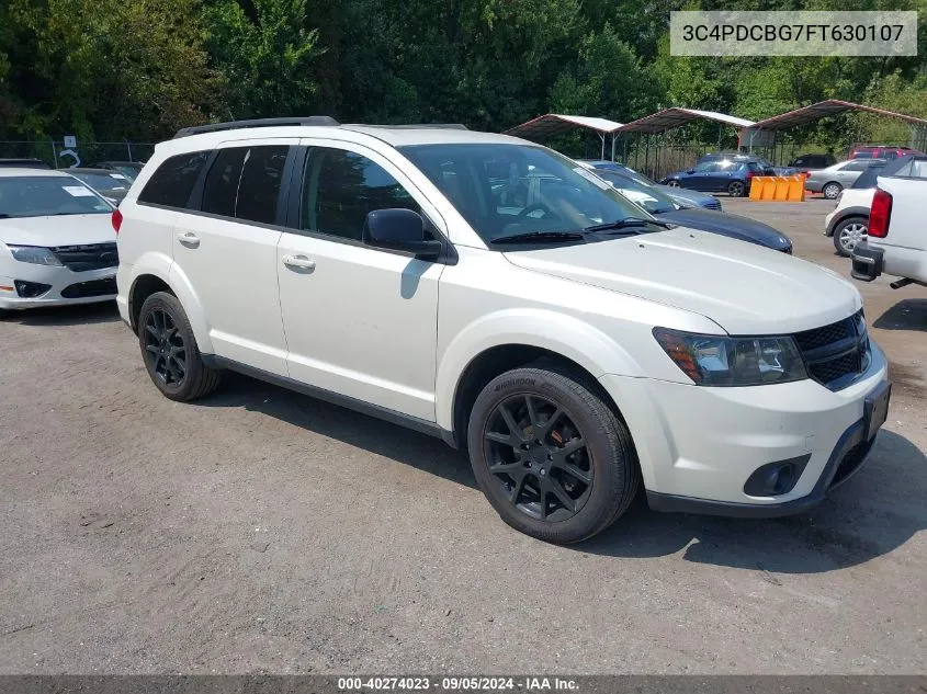 2015 Dodge Journey Sxt VIN: 3C4PDCBG7FT630107 Lot: 40274023