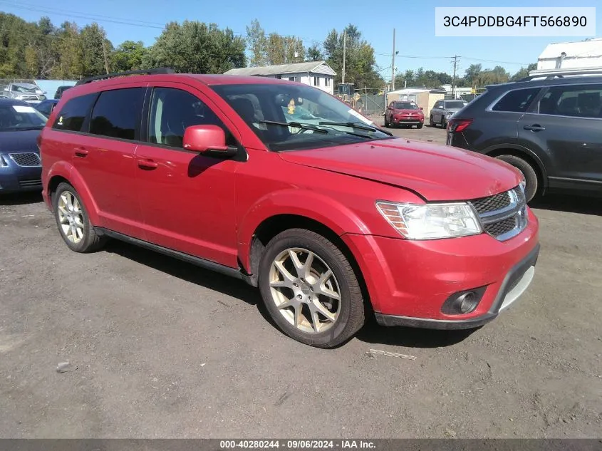 2015 Dodge Journey Sxt VIN: 3C4PDDBG4FT566890 Lot: 40280244