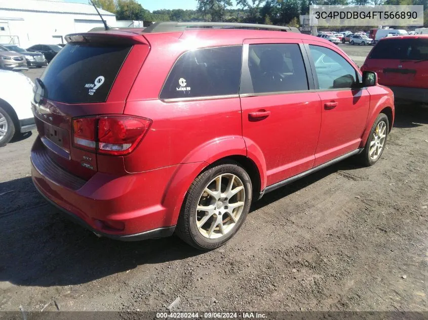 2015 Dodge Journey Sxt VIN: 3C4PDDBG4FT566890 Lot: 40280244