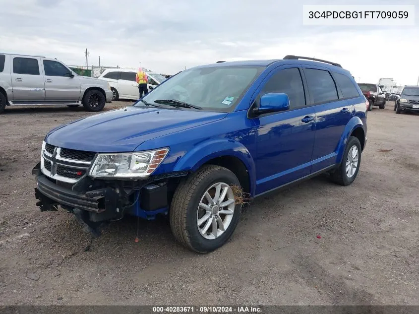 2015 Dodge Journey Sxt VIN: 3C4PDCBG1FT709059 Lot: 40283671