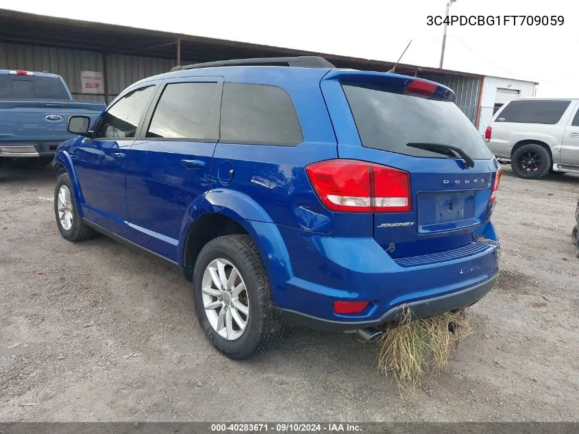 2015 Dodge Journey Sxt VIN: 3C4PDCBG1FT709059 Lot: 40283671