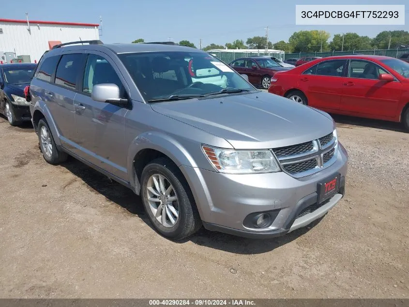 2015 Dodge Journey Sxt VIN: 3C4PDCBG4FT752293 Lot: 40290284