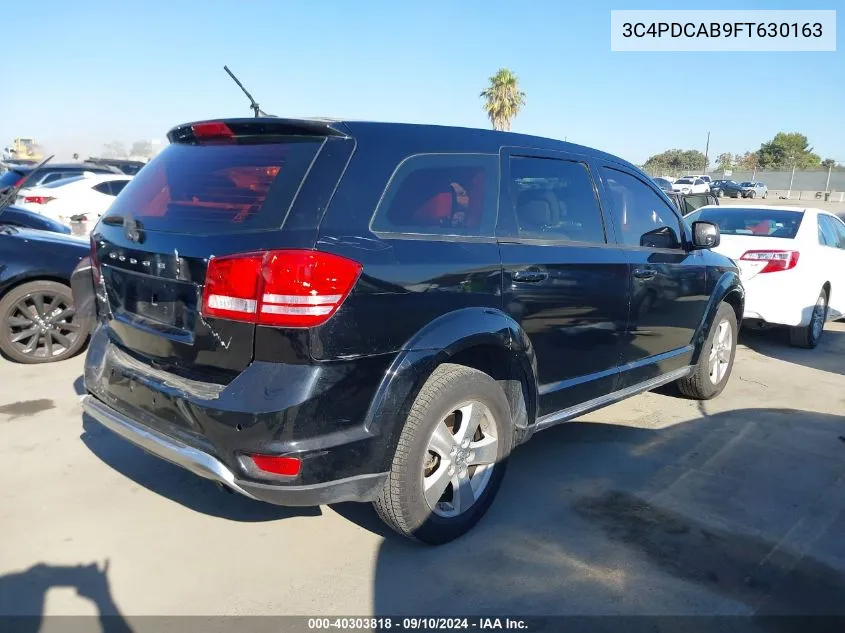 2015 Dodge Journey Se VIN: 3C4PDCAB9FT630163 Lot: 40303818