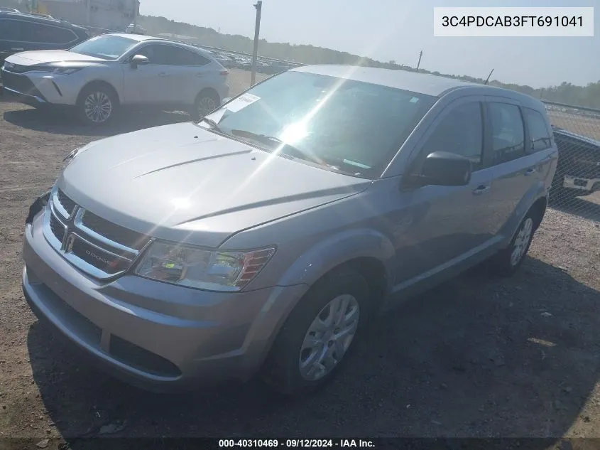 2015 Dodge Journey Cvp/Se Plus VIN: 3C4PDCAB3FT691041 Lot: 40310469