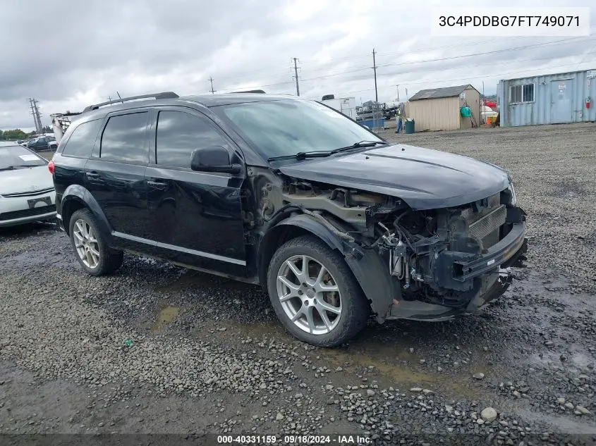 2015 Dodge Journey Sxt VIN: 3C4PDDBG7FT749071 Lot: 40331159