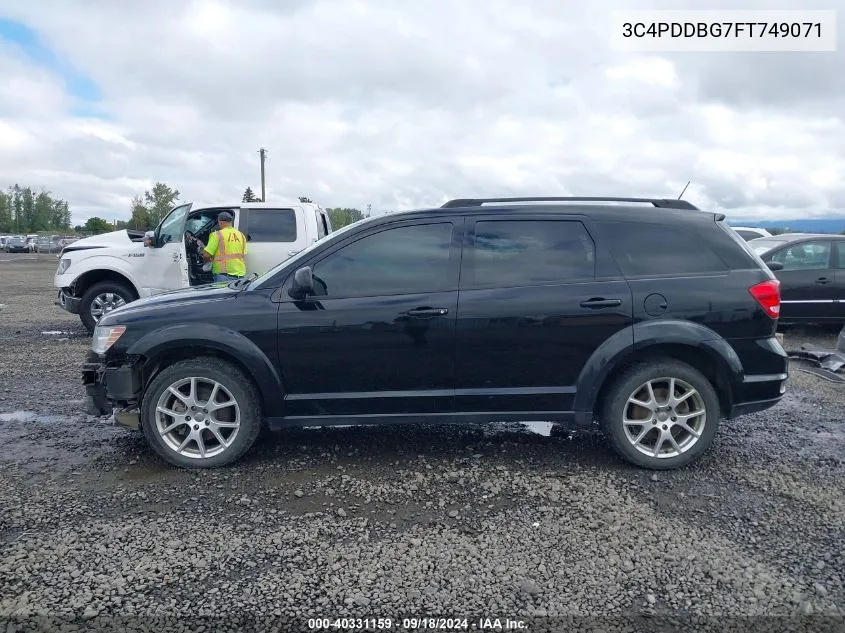 2015 Dodge Journey Sxt VIN: 3C4PDDBG7FT749071 Lot: 40331159