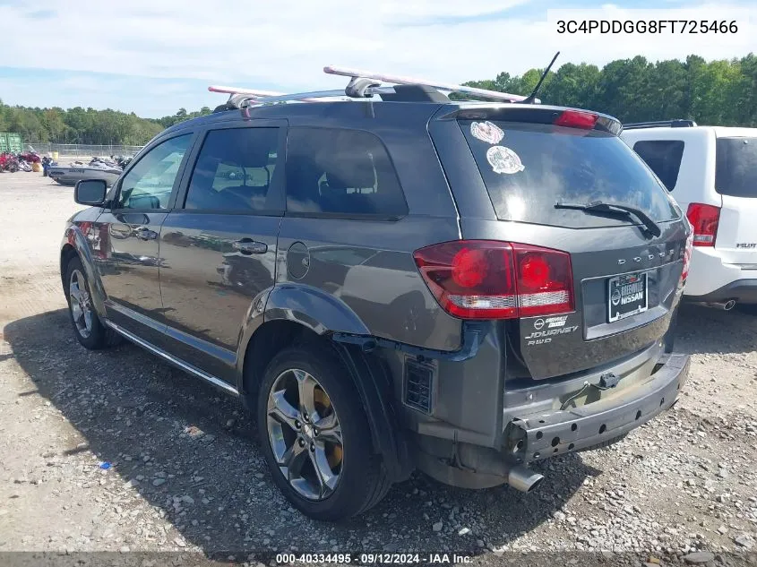 2015 Dodge Journey Crossroad VIN: 3C4PDDGG8FT725466 Lot: 40334495