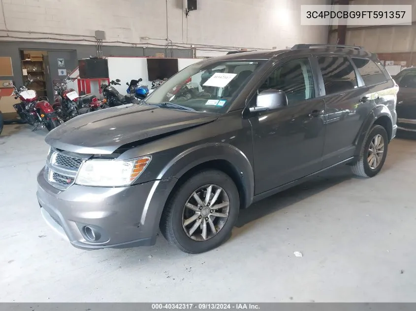 2015 Dodge Journey Sxt VIN: 3C4PDCBG9FT591357 Lot: 40342317