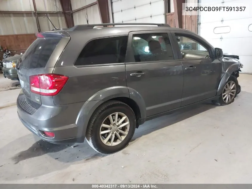 2015 Dodge Journey Sxt VIN: 3C4PDCBG9FT591357 Lot: 40342317