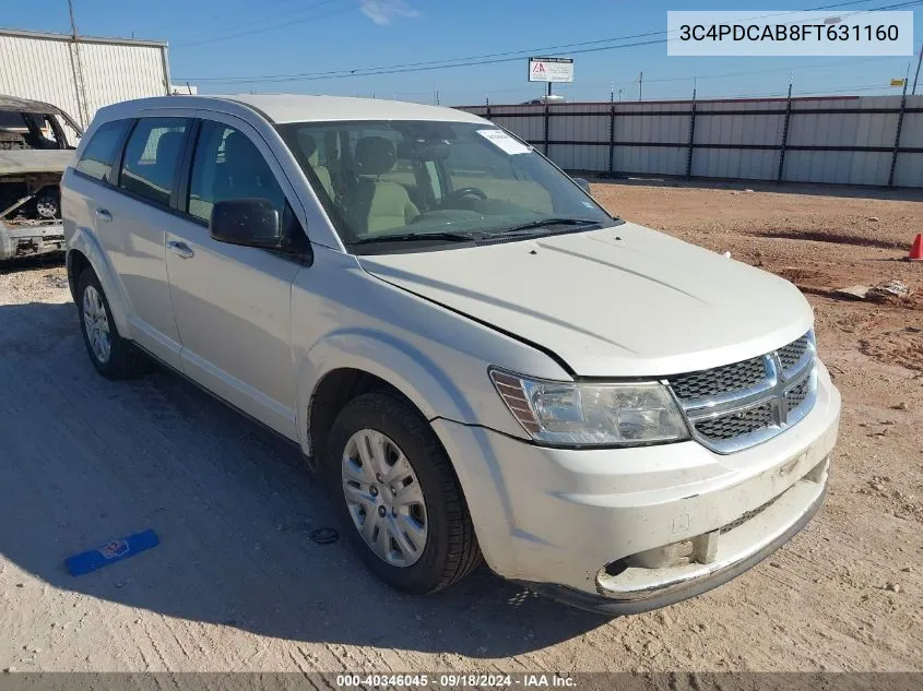 2015 Dodge Journey American Value Pkg VIN: 3C4PDCAB8FT631160 Lot: 40346045