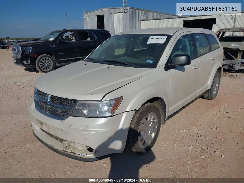 2015 Dodge Journey American Value Pkg VIN: 3C4PDCAB8FT631160 Lot: 40346045