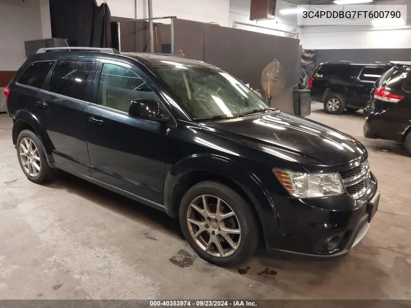 2015 Dodge Journey Sxt VIN: 3C4PDDBG7FT600790 Lot: 40353974