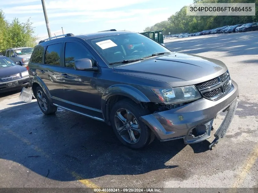 2015 Dodge Journey Crossroad VIN: 3C4PDCGB6FT686455 Lot: 40359241