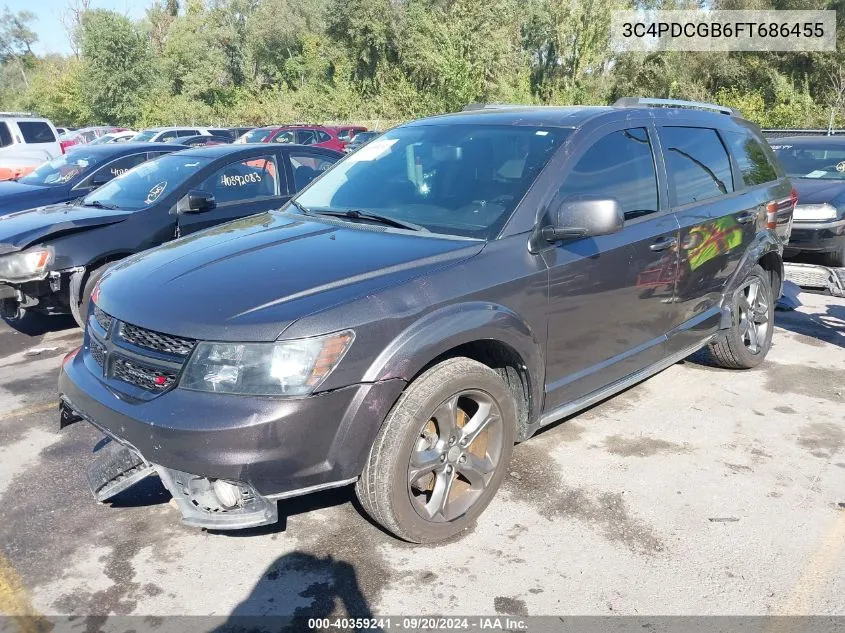 2015 Dodge Journey Crossroad VIN: 3C4PDCGB6FT686455 Lot: 40359241