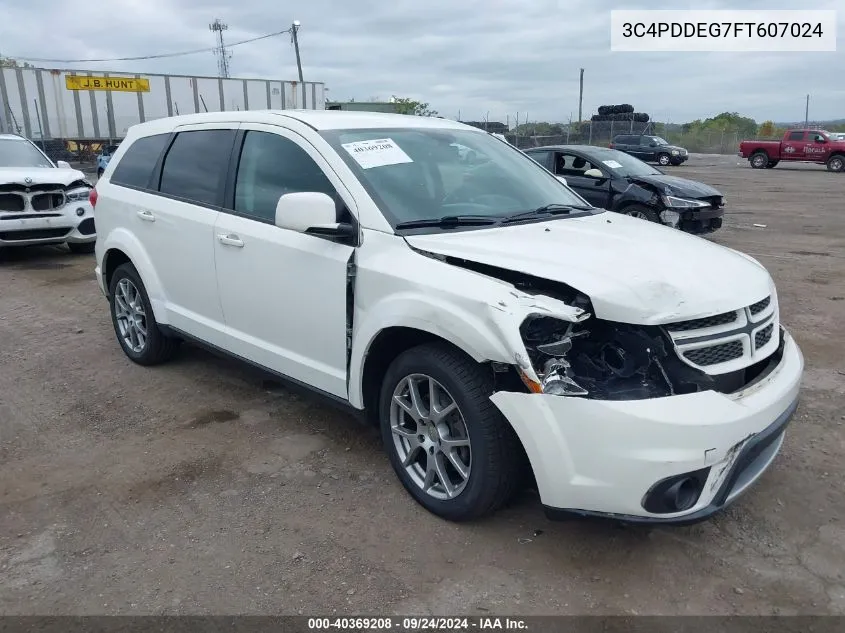 2015 Dodge Journey R/T VIN: 3C4PDDEG7FT607024 Lot: 40369208