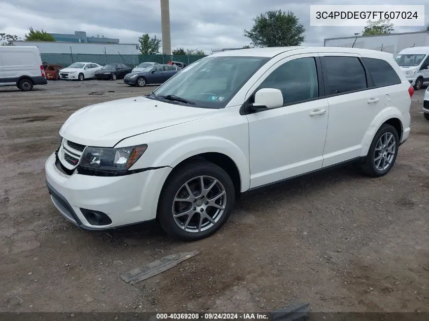 2015 Dodge Journey R/T VIN: 3C4PDDEG7FT607024 Lot: 40369208