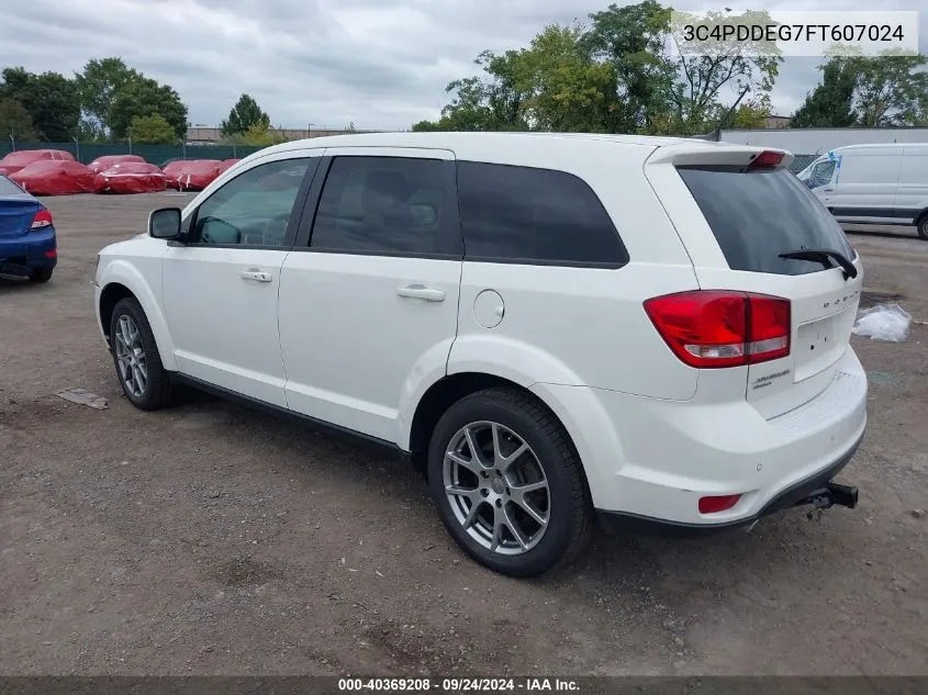 2015 Dodge Journey R/T VIN: 3C4PDDEG7FT607024 Lot: 40369208