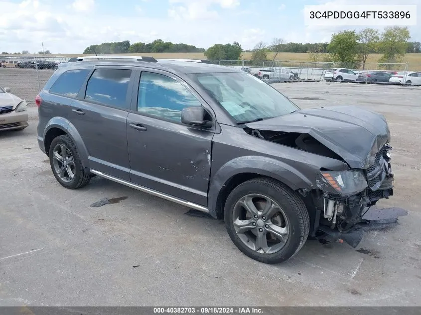 2015 Dodge Journey Crossroad VIN: 3C4PDDGG4FT533896 Lot: 40382703