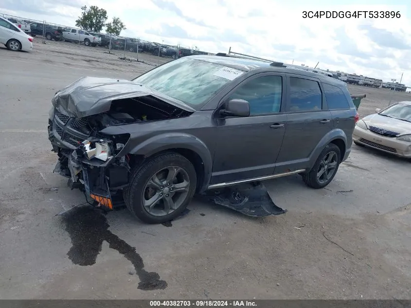 2015 Dodge Journey Crossroad VIN: 3C4PDDGG4FT533896 Lot: 40382703