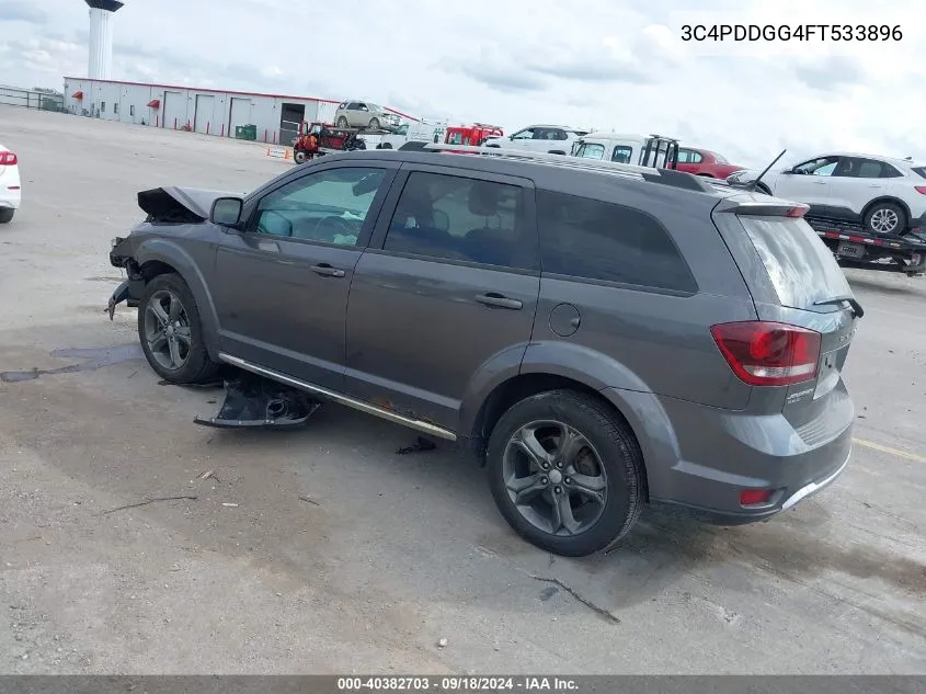 2015 Dodge Journey Crossroad VIN: 3C4PDDGG4FT533896 Lot: 40382703