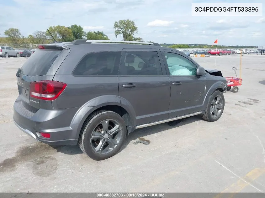 2015 Dodge Journey Crossroad VIN: 3C4PDDGG4FT533896 Lot: 40382703