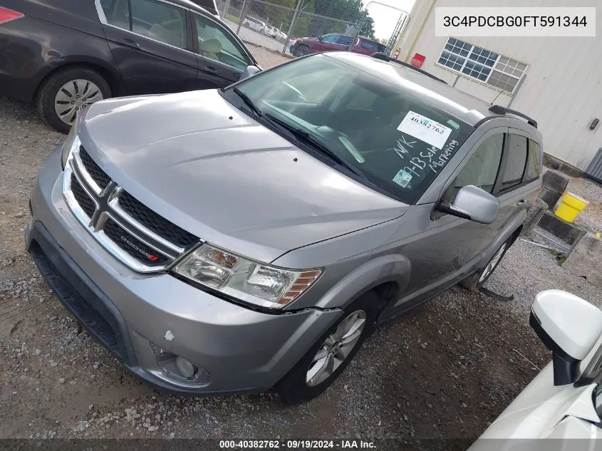 2015 Dodge Journey Sxt VIN: 3C4PDCBG0FT591344 Lot: 40382762