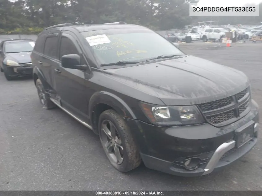 2015 Dodge Journey Crossroad VIN: 3C4PDDGG4FT533655 Lot: 40383816