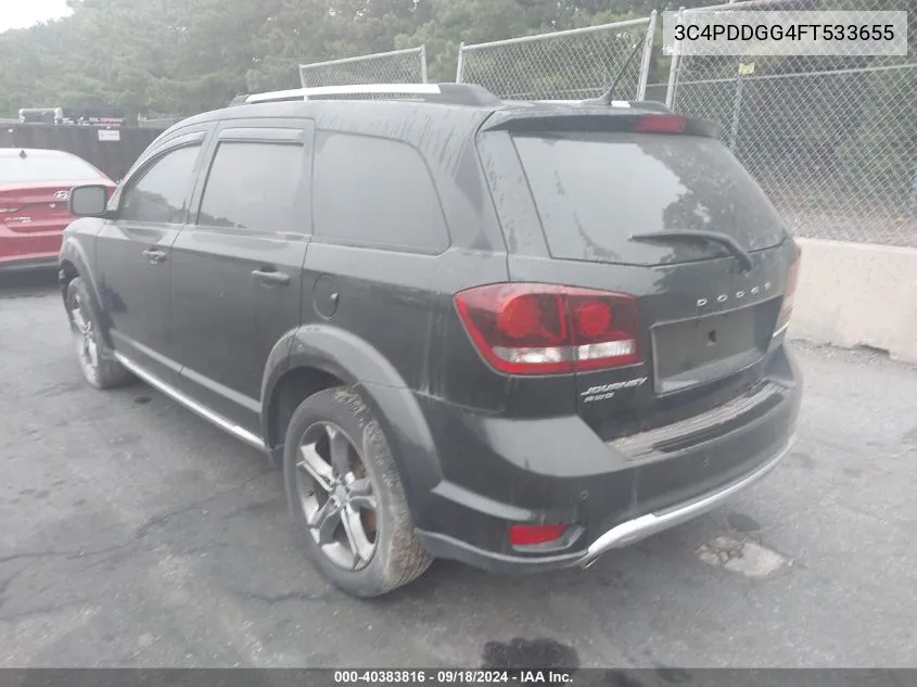 2015 Dodge Journey Crossroad VIN: 3C4PDDGG4FT533655 Lot: 40383816