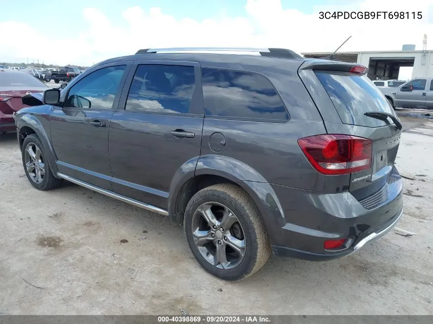 2015 Dodge Journey Crossroad VIN: 3C4PDCGB9FT698115 Lot: 40398869