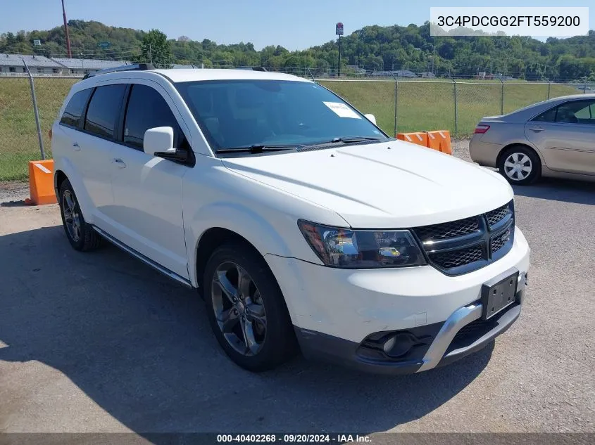 2015 Dodge Journey Crossroad VIN: 3C4PDCGG2FT559200 Lot: 40402268