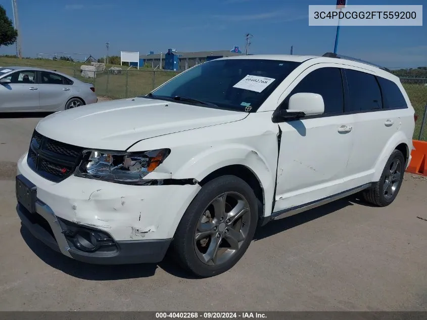 2015 Dodge Journey Crossroad VIN: 3C4PDCGG2FT559200 Lot: 40402268