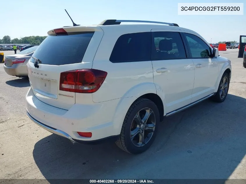 2015 Dodge Journey Crossroad VIN: 3C4PDCGG2FT559200 Lot: 40402268