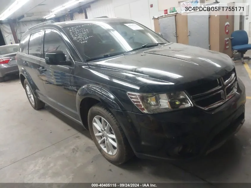 2015 Dodge Journey Sxt VIN: 3C4PDCBG5FT755171 Lot: 40405115