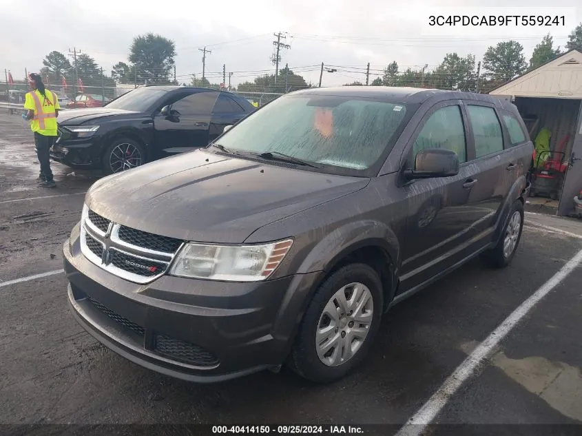 2015 Dodge Journey American Value Pkg VIN: 3C4PDCAB9FT559241 Lot: 40414150