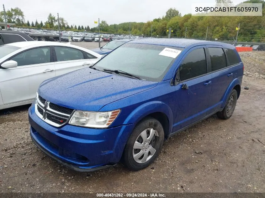 2015 Dodge Journey American Value Pkg VIN: 3C4PDCAB1FT605970 Lot: 40431262