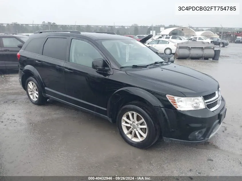 2015 Dodge Journey Sxt VIN: 3C4PDCBG2FT754785 Lot: 40432946